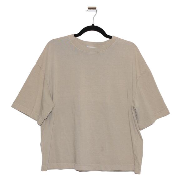 MNG Mango Beige Taupe Oversize T-shirt Size Large - Picture 1 of 5